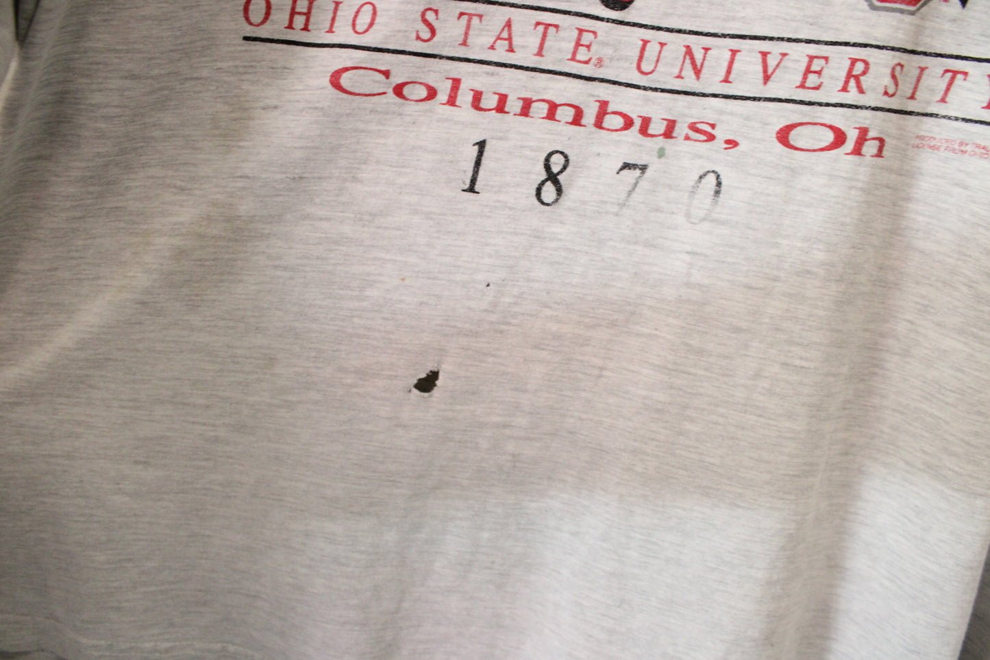 Ohio-State University T-Shirt | Vintage 90s College Mascot Graphic Tee | Columbus Ohio Buckeyes Fan Shirt