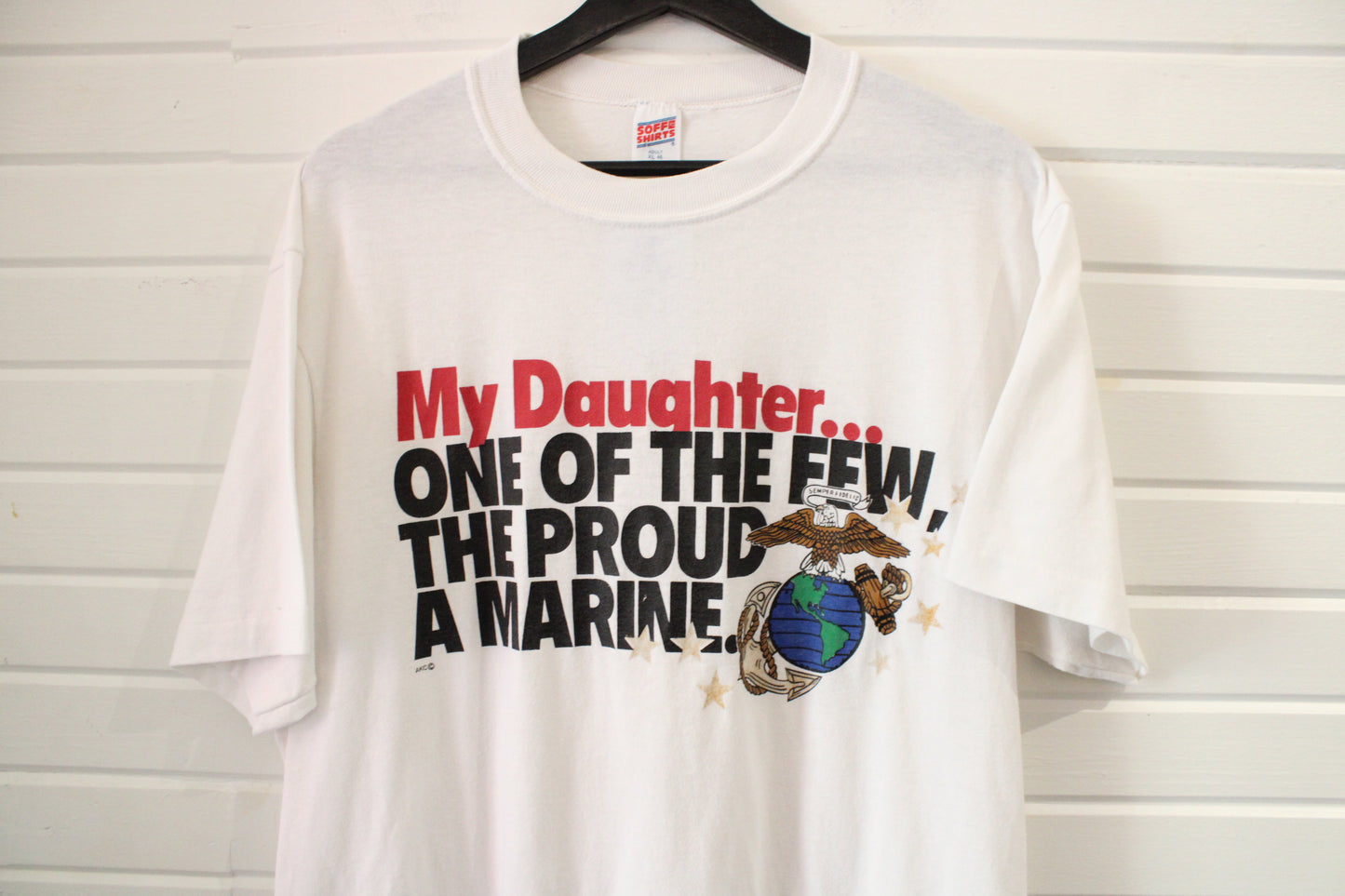 Marine Daughter Pride T-Shirt | Vintage 90s USMC Graphic Tee | One Of The Few The Proud