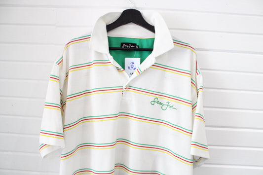 Sean-John Polo Shirt | Vintage 2000s Streetwear Striped Design | Classic Hip Hop Style