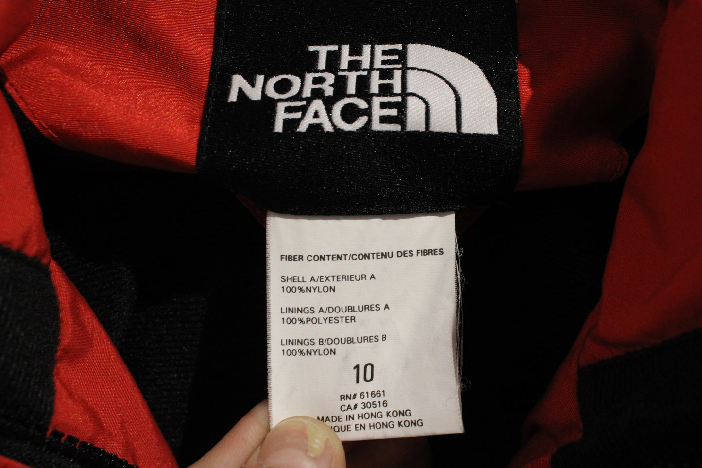 Vintage North-Face Extreme Light Jacket | 1990s Outdoor Technical Shell | Red Black Panel Parka