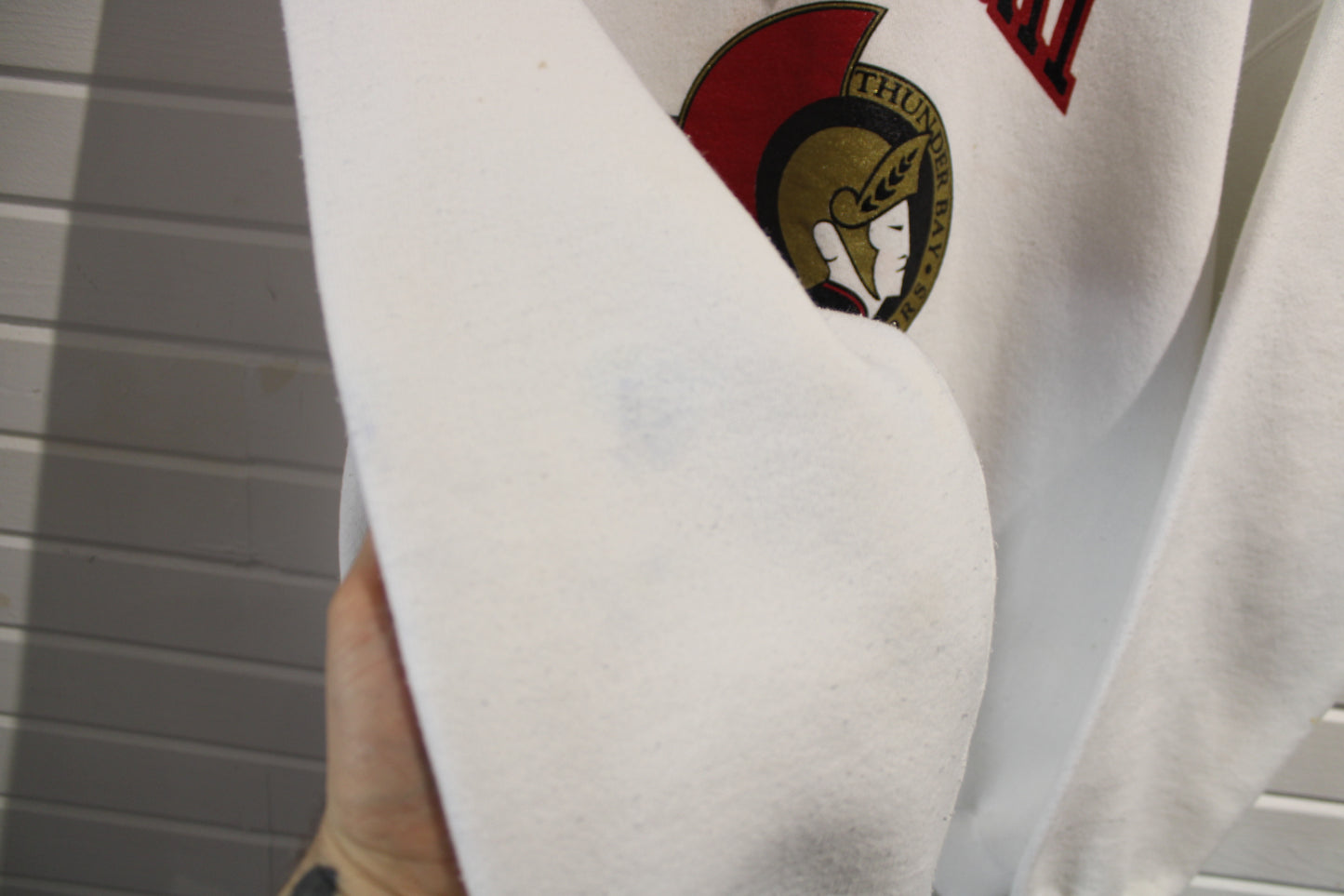 Thunder-Bay Senators Sweatshirt | Vintage Hockey Graphic Crewneck | Retro Team Sports Pullover