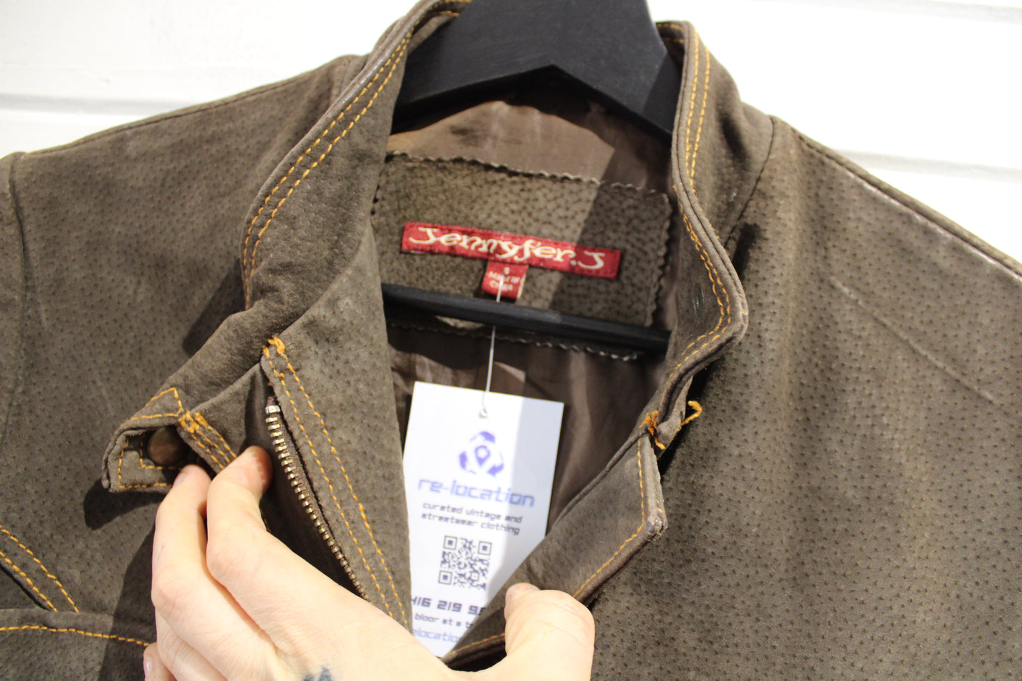 Jennyfer-J Utility Jacket | Vintage 2000s Brown Belted Field Coat | Classic Workwear Style