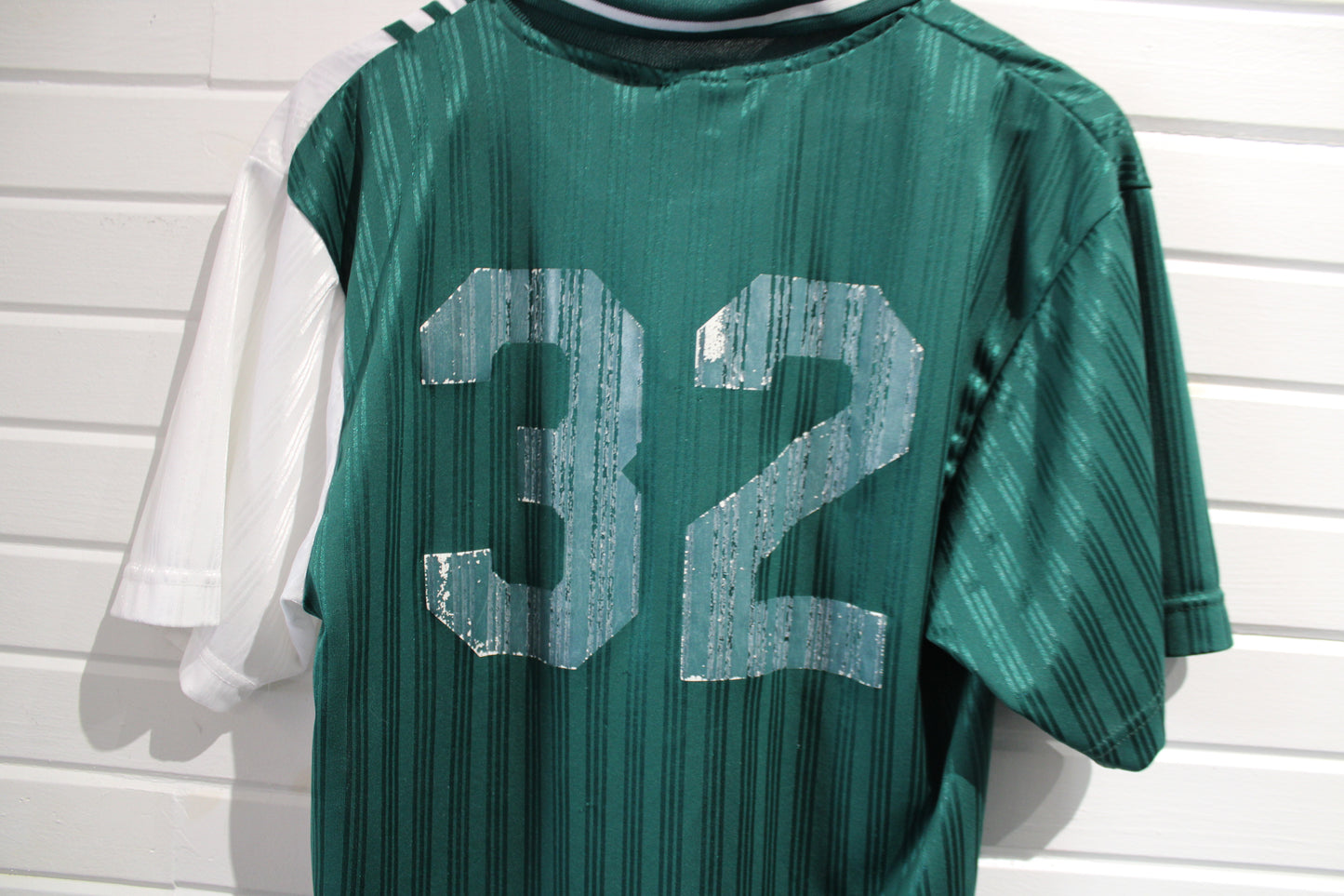 Adidas Soccer Jersey | Vintage 90s Split Panel Striped Shirt | Classic Athletic Training Top