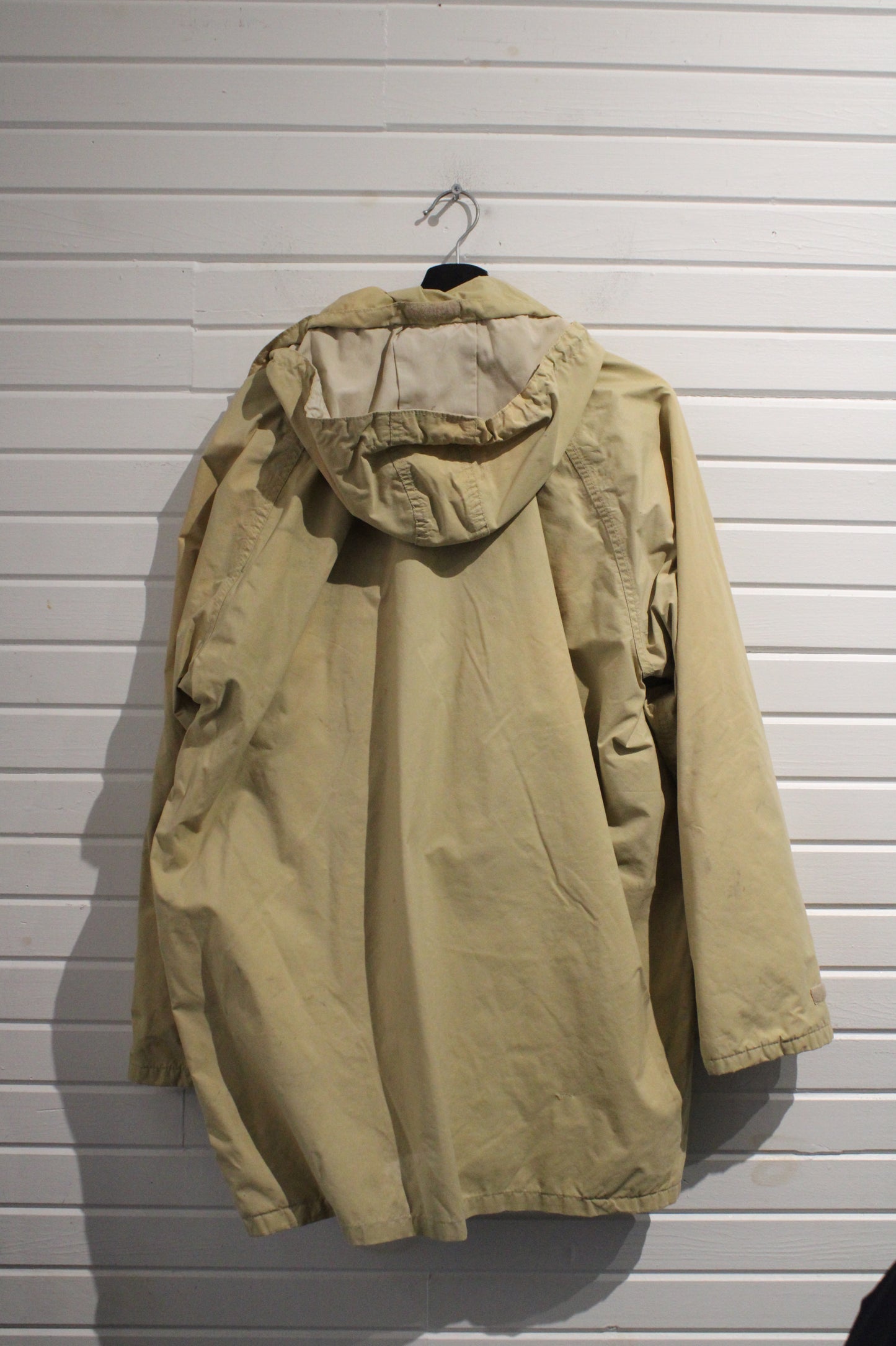 L.L.Bean Parka Jacket | Vintage Utility Outdoor Hooded Coat | Tan Heavyweight Outerwear