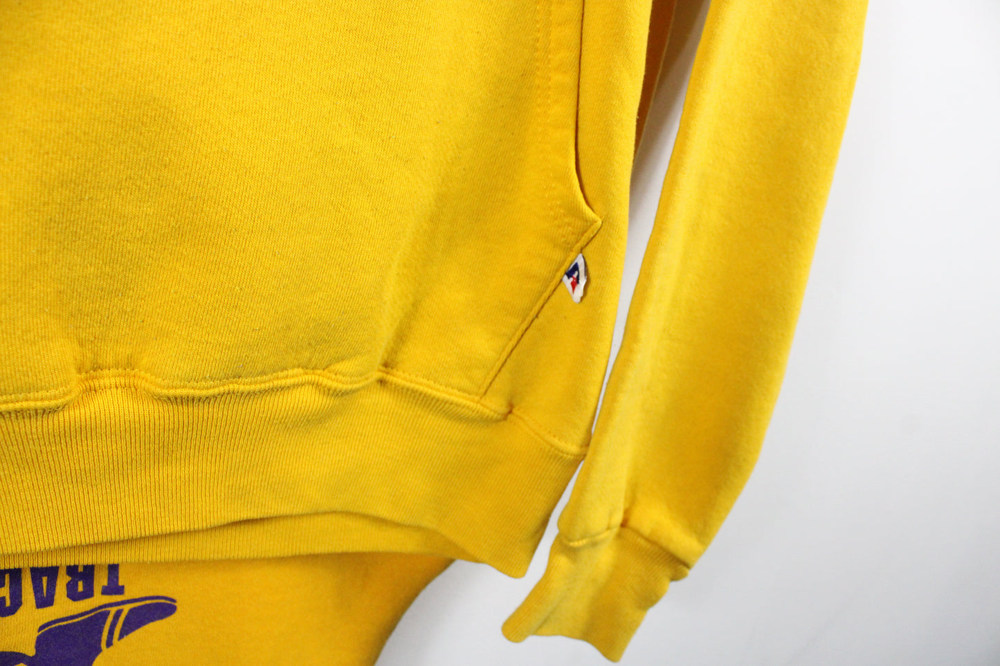 Watertown Track Hoodie Sweatpants Set | Vintage 90s Yellow Graphic Athletic Hoody & Joggers | Retro Sports Team Sweatsuit