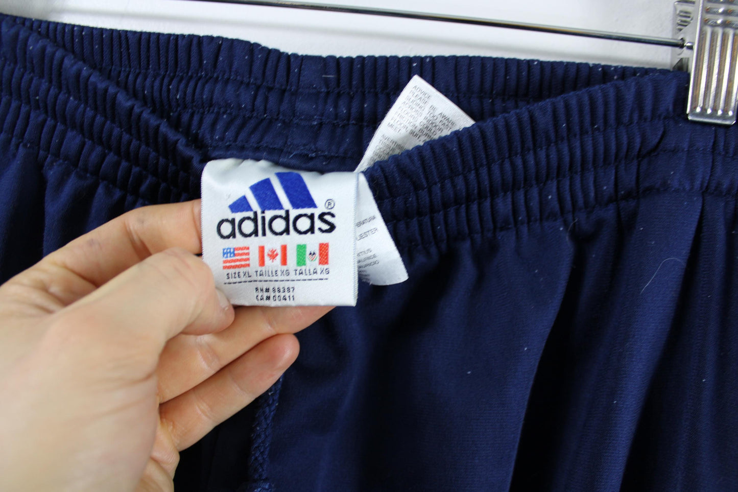 Vintage Adidas Windbreaker Track Pants | Tear-Away Style | Y2K Athletic Streetwear | Unisex Retro Sportswear