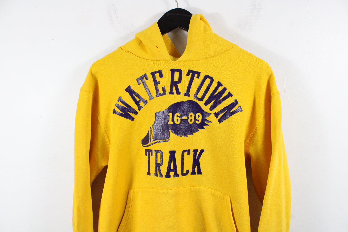 Watertown Track Hoodie & Pants Set | Vintage 80s Athletic Gold Sweat Suit | Bold Graphic Sportswear