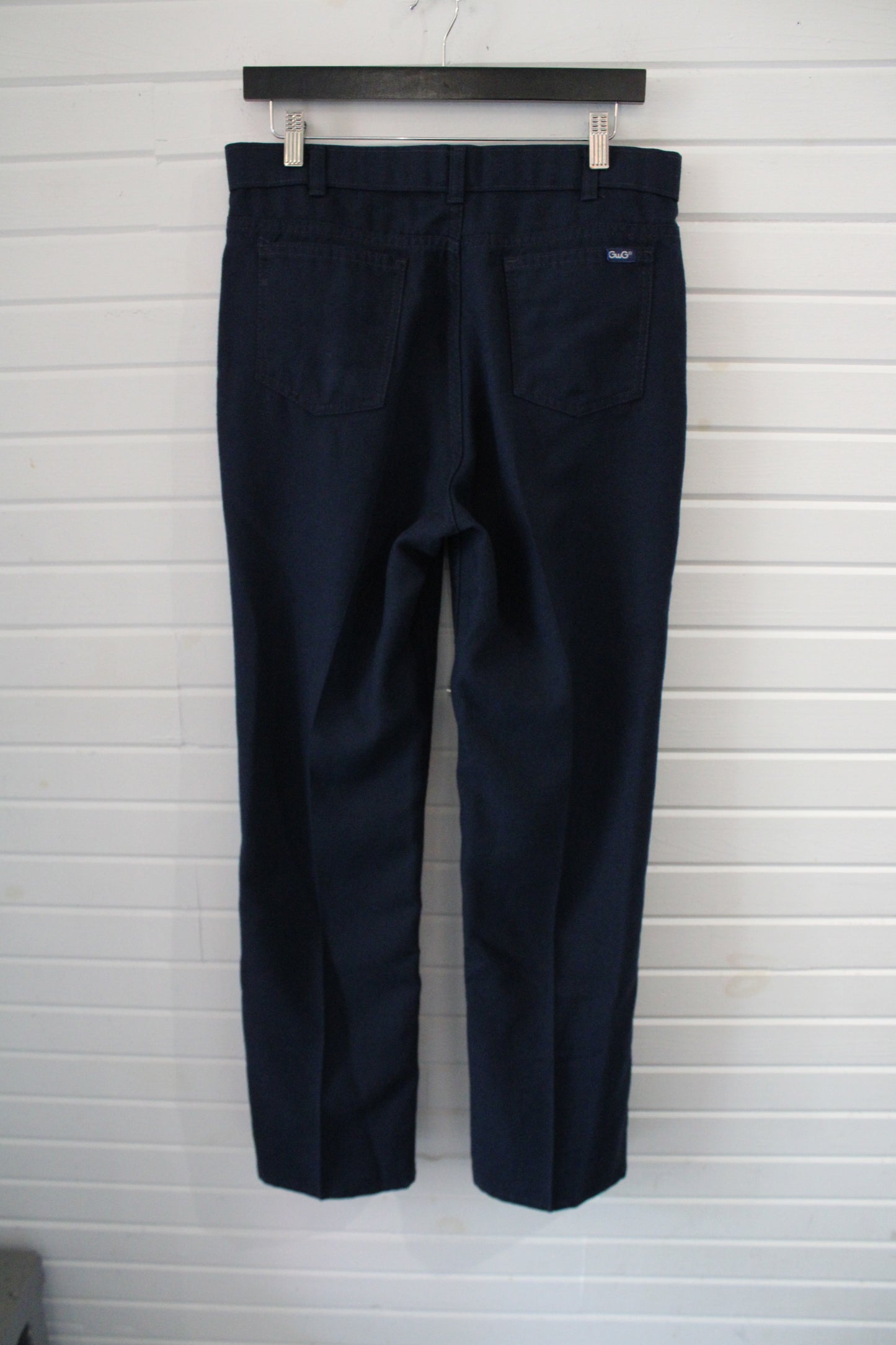 GuG Work Pants | Vintage Navy Straight Leg Trousers | Durable Utility Wear Menswear