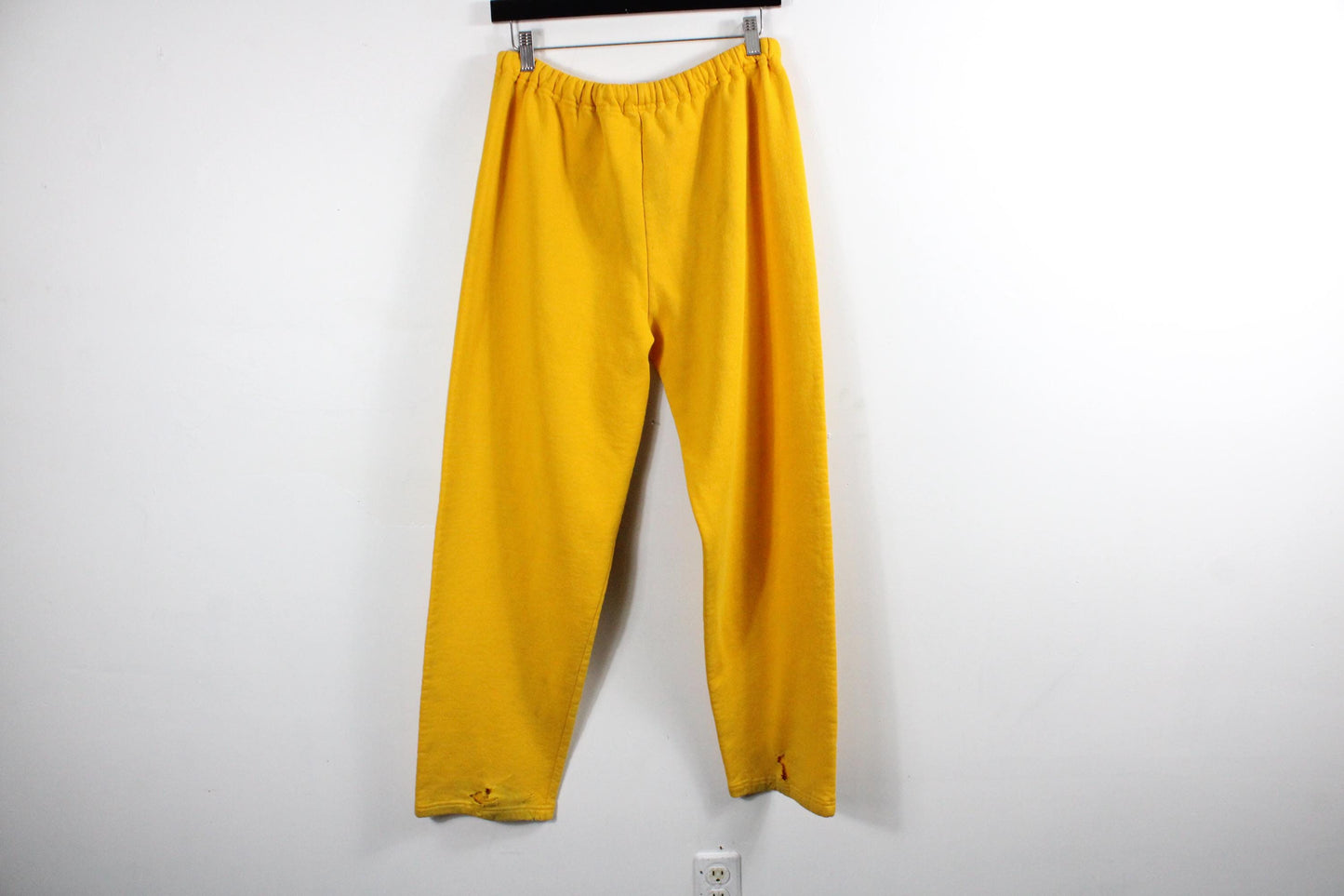 Watertown Track Suit | Vintage 80s-90 Yellow Graphic Athletic Hoodie & Sweatpants Set | Classic Sportswear
