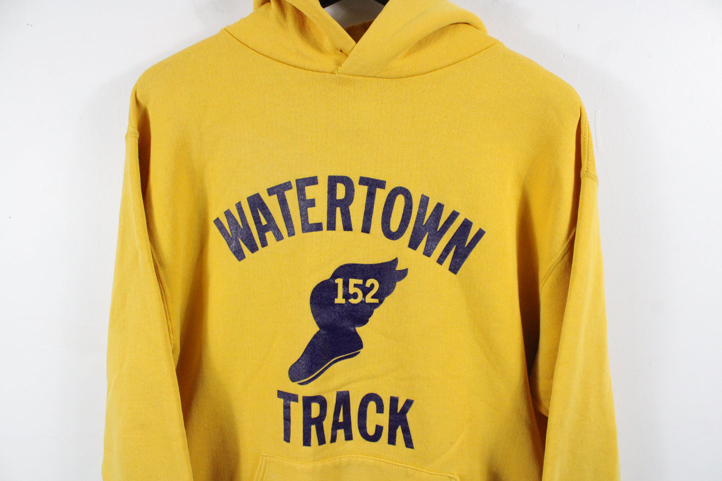 Watertown Track Hoodie And Sweatpants Set | Vintage 90s Varsity Athletic Yellow Tracksuit | Classic Sportswear