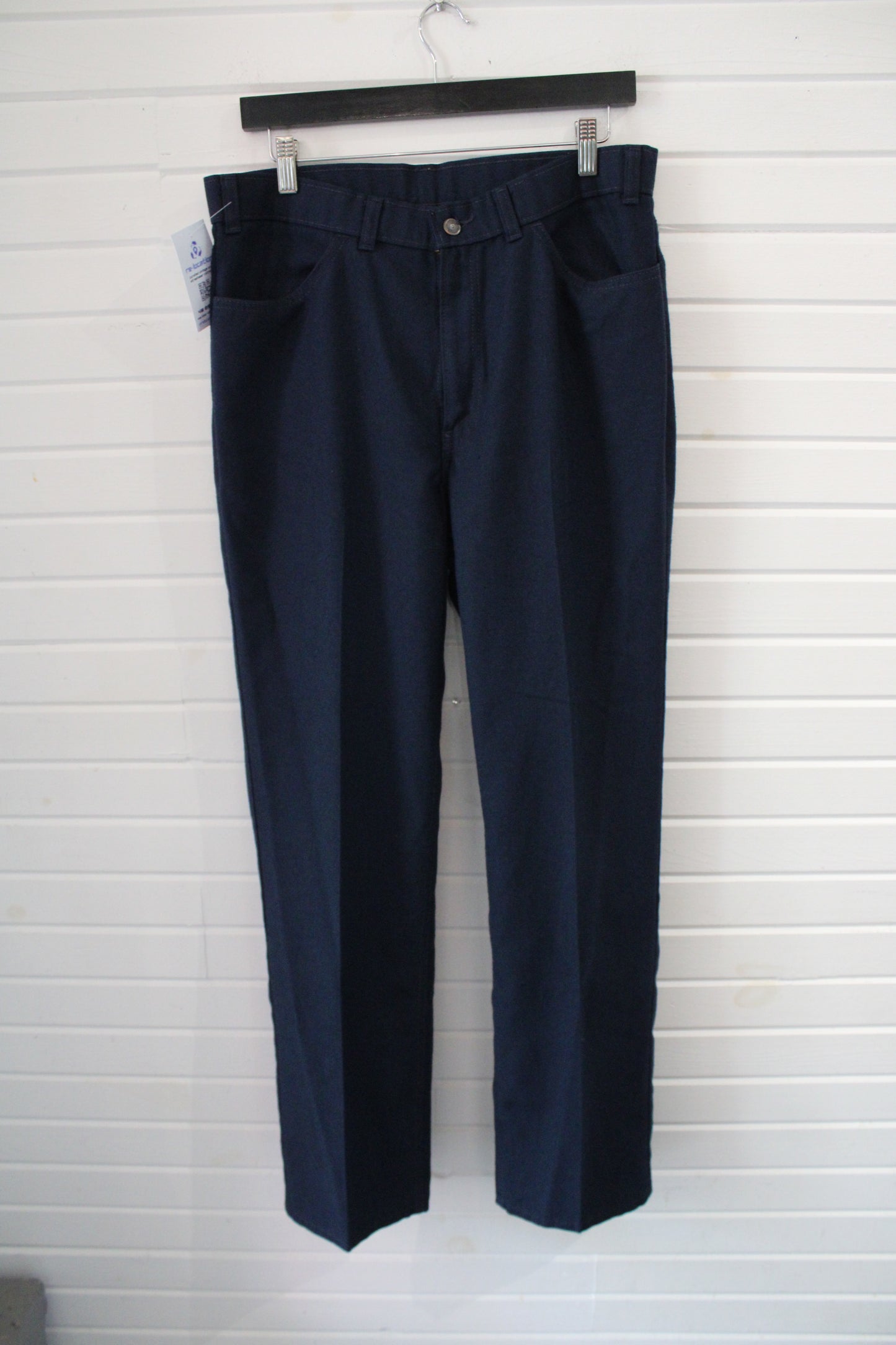 GuG Work Pants | Vintage Navy Straight Leg Trousers | Durable Utility Wear Menswear