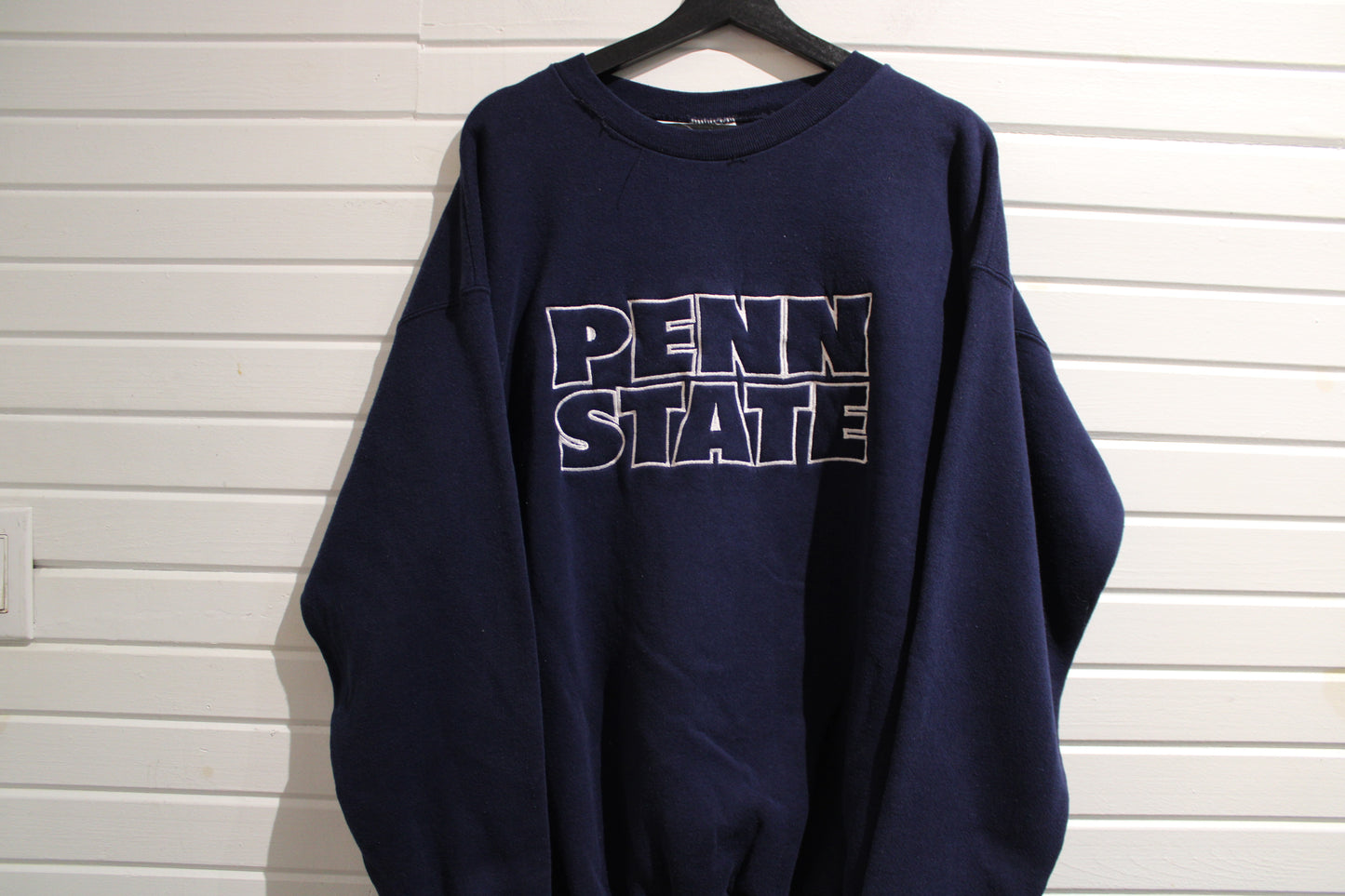Penn-State Sweater | Vintage 1990s Collegiate Crewneck Sweatshirt | Classic Embroidered Pullover