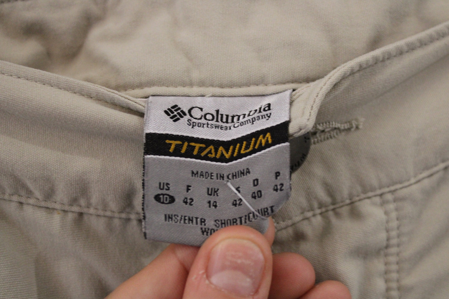 Columbia Titanium Cargo Pants | Vintage Outdoor Utility Hiking Trouser | Zip Pocket Drawstring Hem