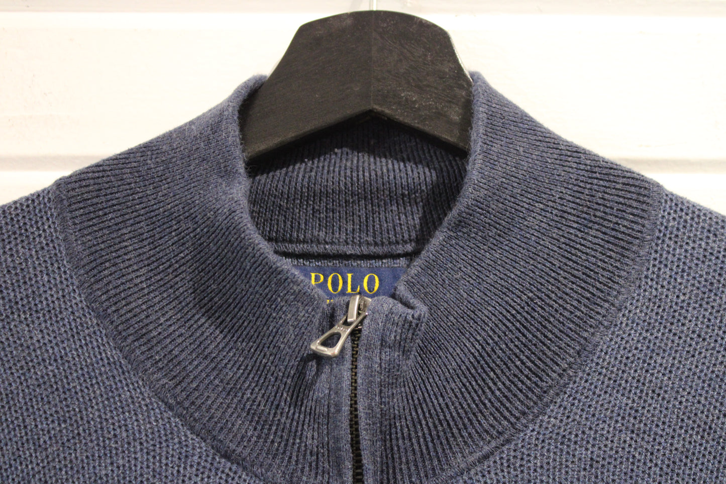 Polo Ralph-Lauren Full-Zip Sweater | Vintage Classic Knit Bomber Zip-Up | Pima Cotton Casualwear