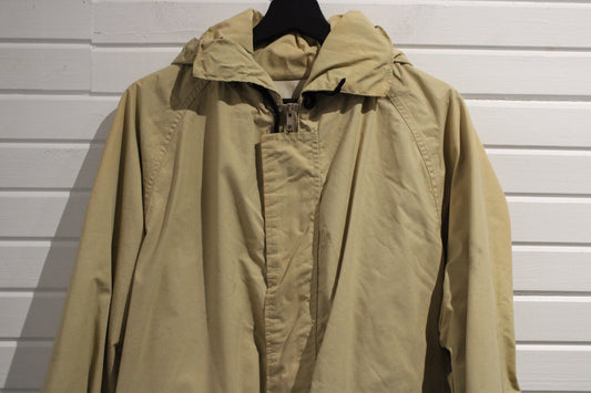 L.L.Bean Parka Jacket | Vintage Utility Outdoor Hooded Coat | Tan Heavyweight Outerwear