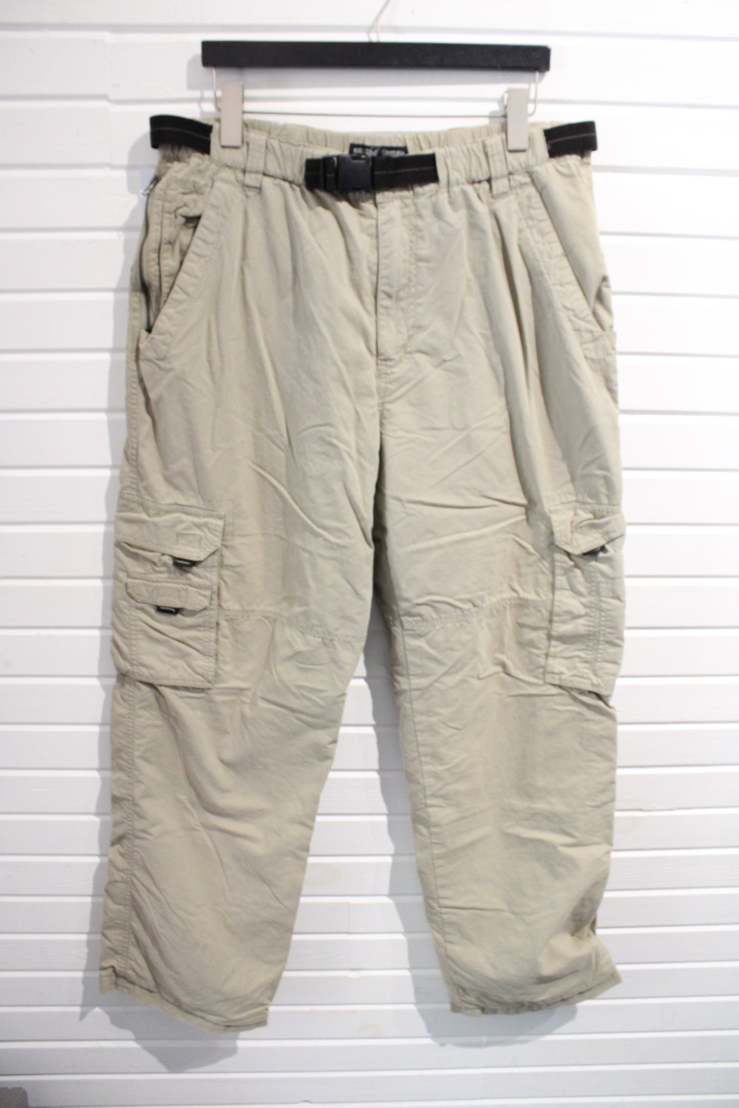 BC-Clothing Cargo Pants | Vintage Outdoor Utility Trousers Mesh Lined | Adjustable Waist Belt Streetwear