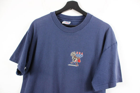 Looney-Tunes Shirt - Vintage Bug Bunny & Marvin The Martian Graphic Tee - 90s Cartoon T-Shirt - Unisex