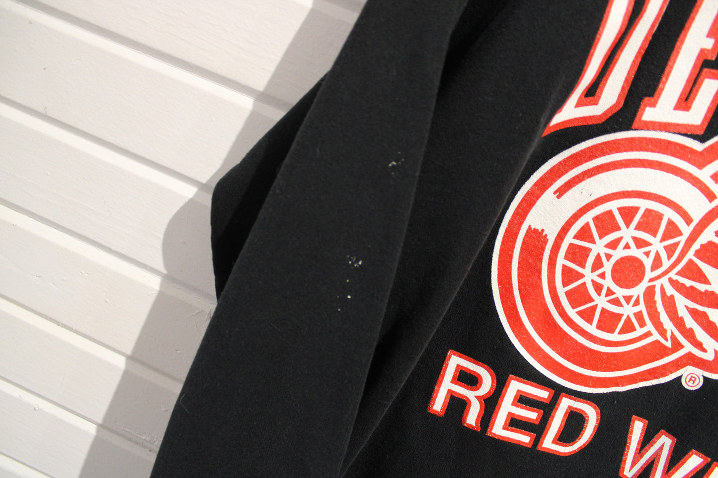 Detroit-Red-Wings Sweater | Vintage NHL Crewneck Pullover | 90s Hockey Fan Gear | Black & Red Sportswear