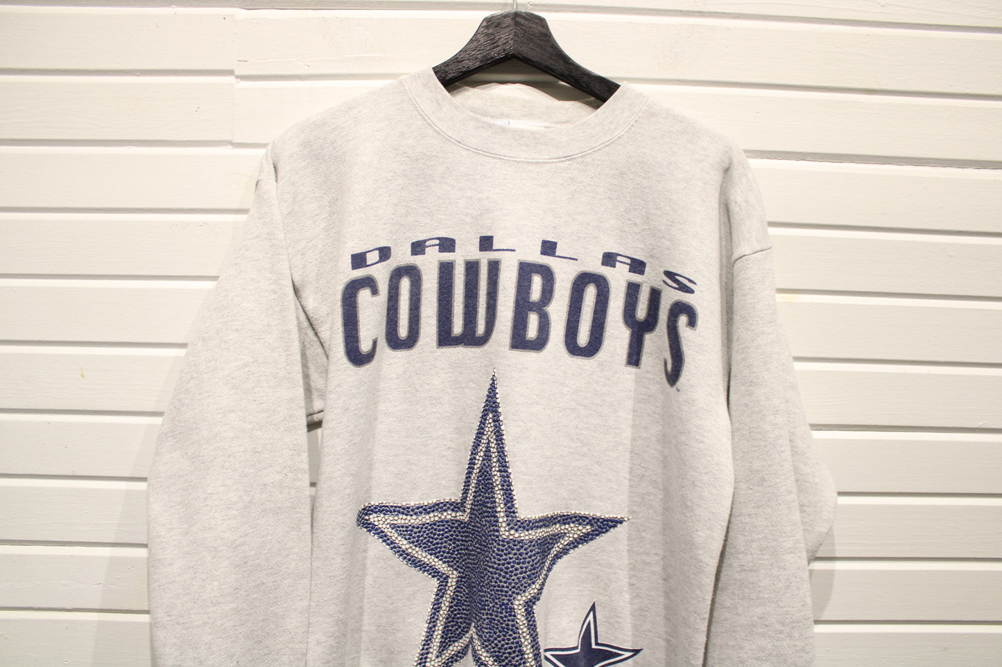 Dallas Cowboys Sweater | Vintage NFL Football Crewneck | Large Star Graphic Pullover | Fan Sportswear