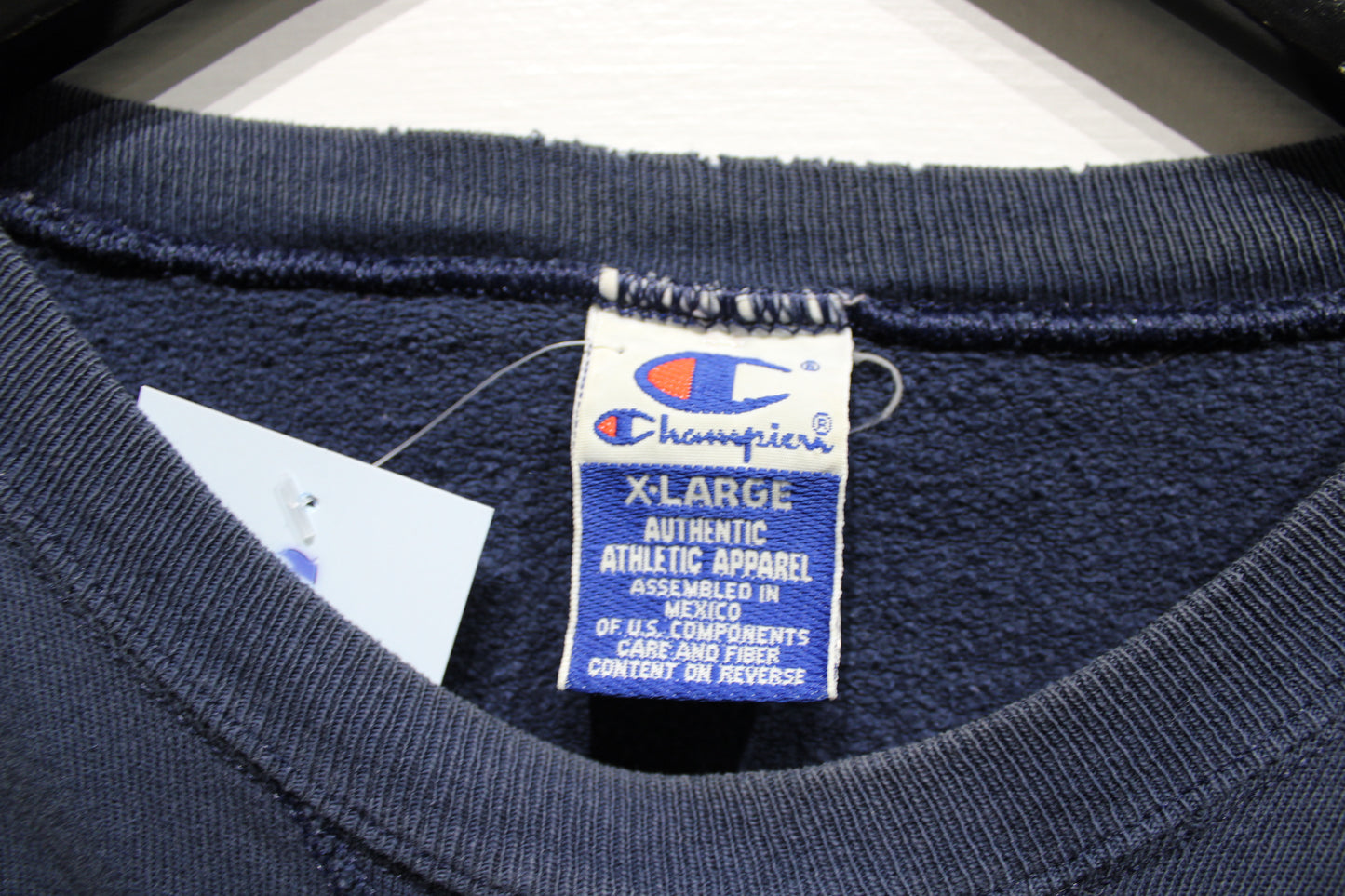 Champion Sweatshirt | Vintage 90s Navy Crewneck Pullover | Classic Logo Embroidery Sweater