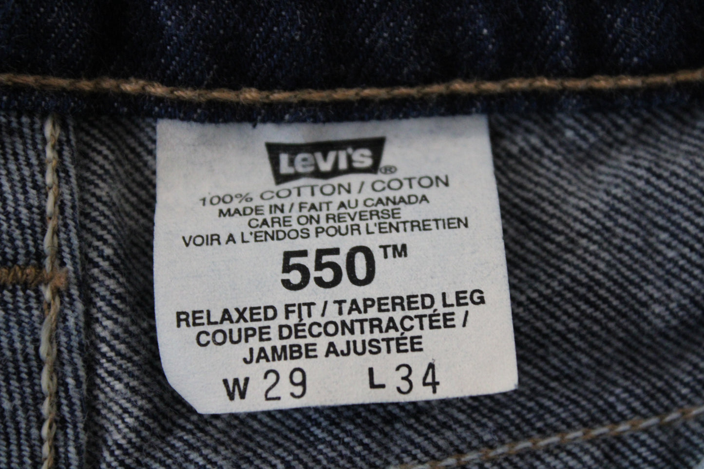 Levi's 550 Denim Shorts | Vintage 90s Relaxed Fit Tapered-Leg Jean Jorts | Classic Cut-Off Style