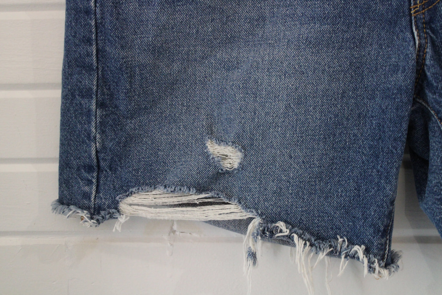 Levi's 501 Jean Shorts | Vintage Distressed Cut-Off Denim Jorts | Classic Western Summer Style