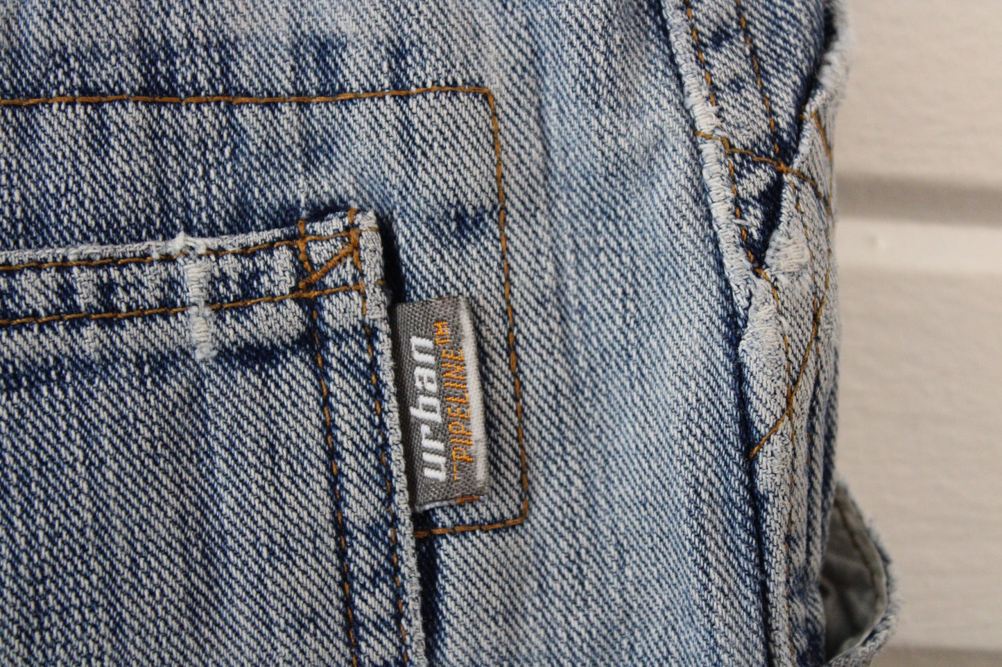 Urban-Pipeline Jean Shorts | Vintage Carpenter Denim Baggy Cut-Offs | 2000s Casual Streetwear Summer Shorts