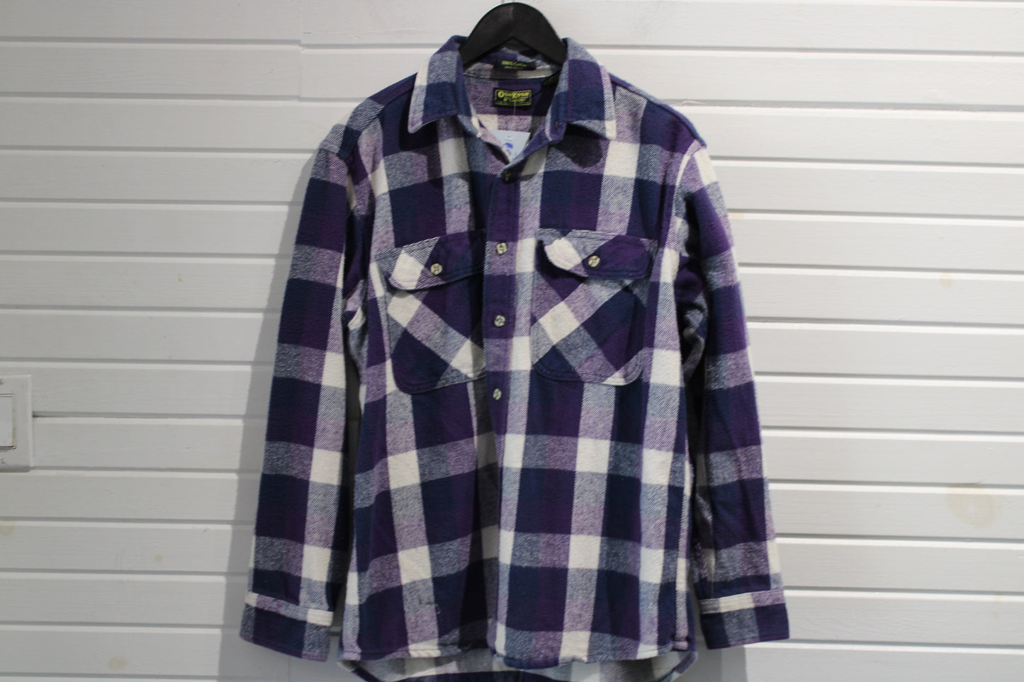 OshKosh Plaid Button-Up Shirt | Vintage Classic Large-Check Flannel | Men's/Women's Casual Wear