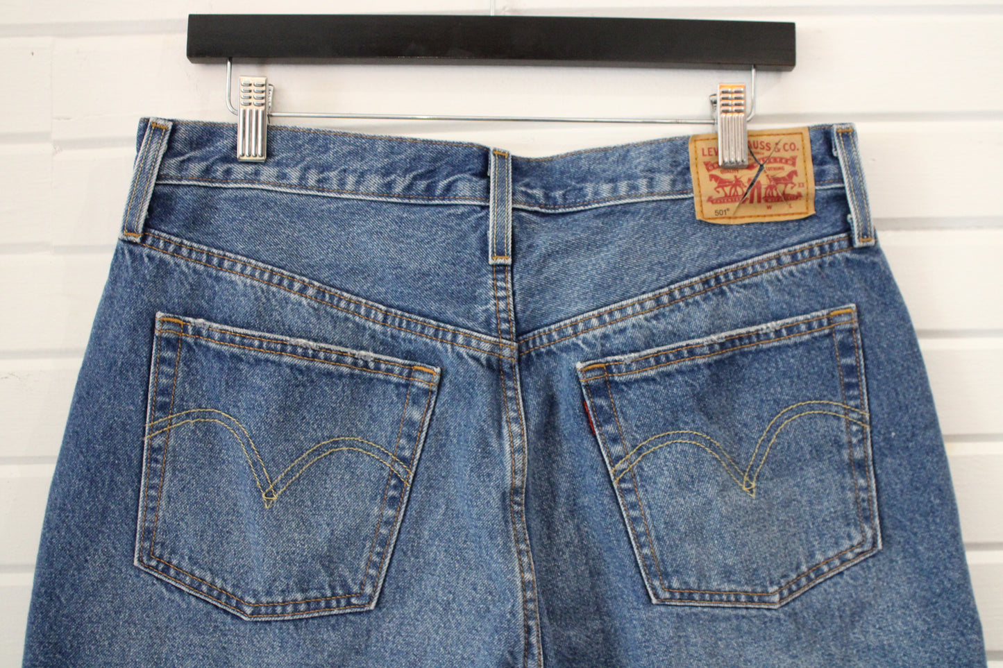 Levi's 501 Jean Shorts | Vintage Distressed Cut-Off Denim Jorts | Classic Western Summer Style