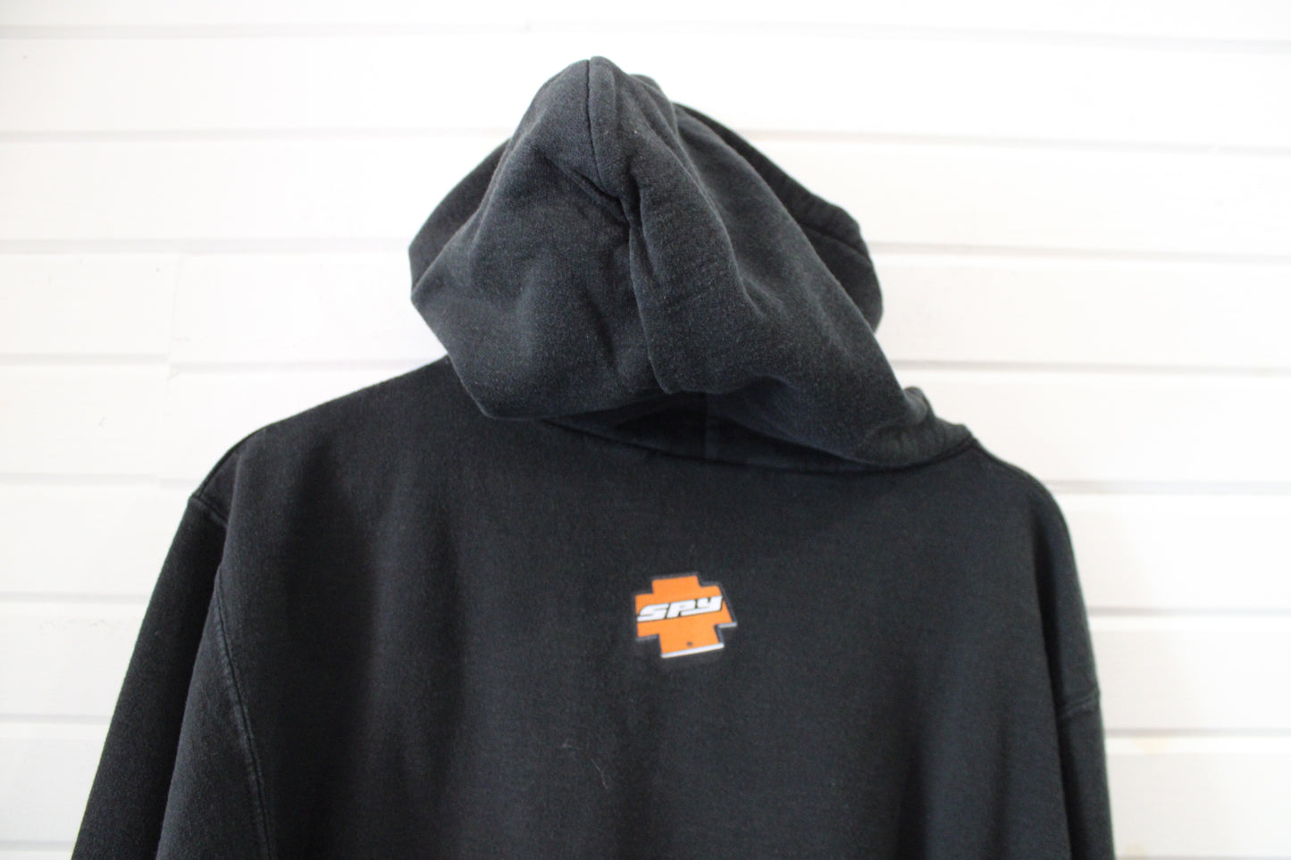 Spy Optic Hoodie | Vintage 2000s Graphic Pullover | Black Hooded Sweatshirt | California Streetwear