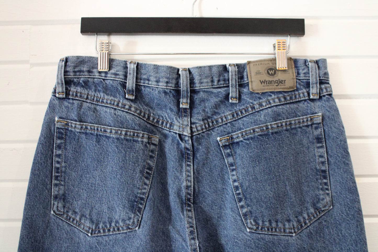 Wrangler Jean Shorts | Vintage 90s Baggy Cutoff Denim Jorts | Classic Summer Style