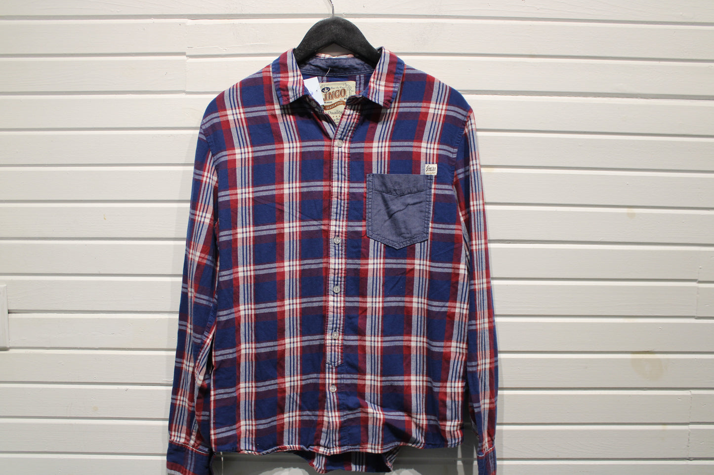 JNC-85 Plaid Button-Up Shirt | Vintage Classic Check Flannel Long Sleeve Top | Men's Casual Wear