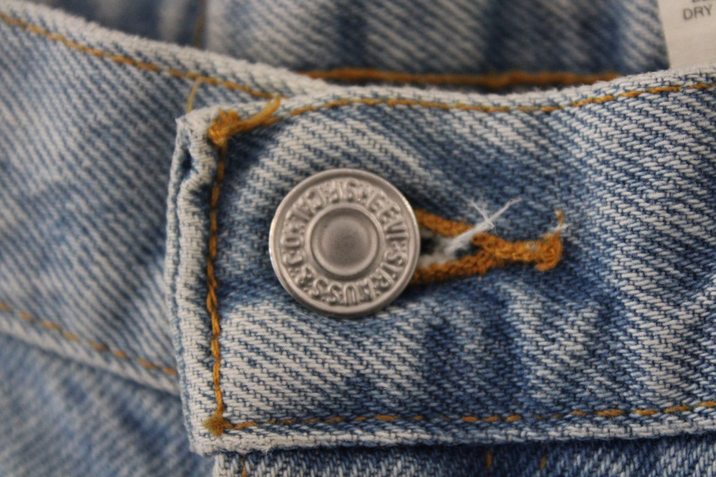 Levi's 550 Jean Shorts | Vintage 90s Light Wash Relaxed Fit Denim Jorts | Raw Hem Retro Summer Style