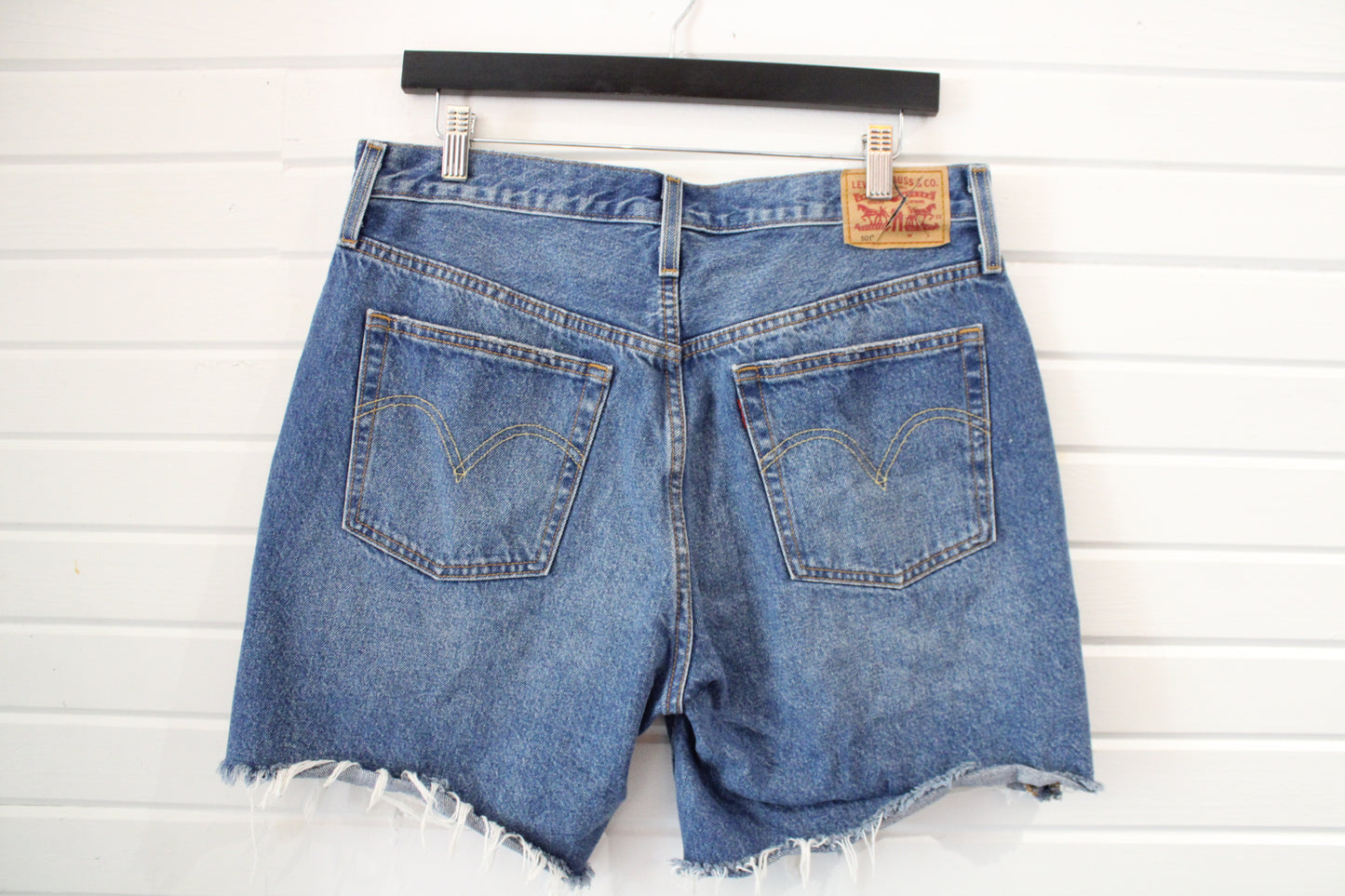 Levi's 501 Jean Shorts | Vintage Distressed Cut-Off Denim Jorts | Classic Western Summer Style