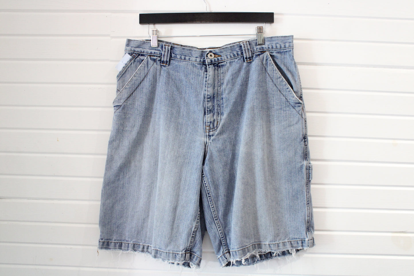 Urban-Pipeline Jean Shorts | Vintage Carpenter Denim Baggy Cut-Offs | 2000s Casual Streetwear Summer Shorts