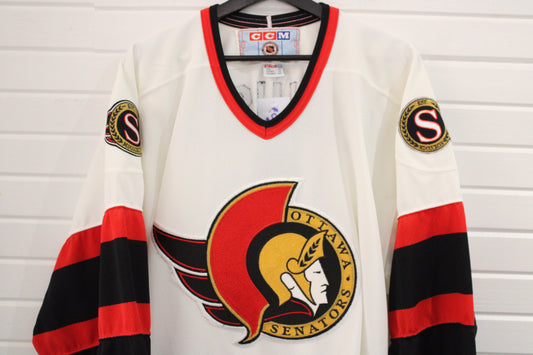 Ottawa-Senators CCM Jersey | Vintage 90s Hockey Shirt | Classic NHL Ice Hockey Gear | Size XL