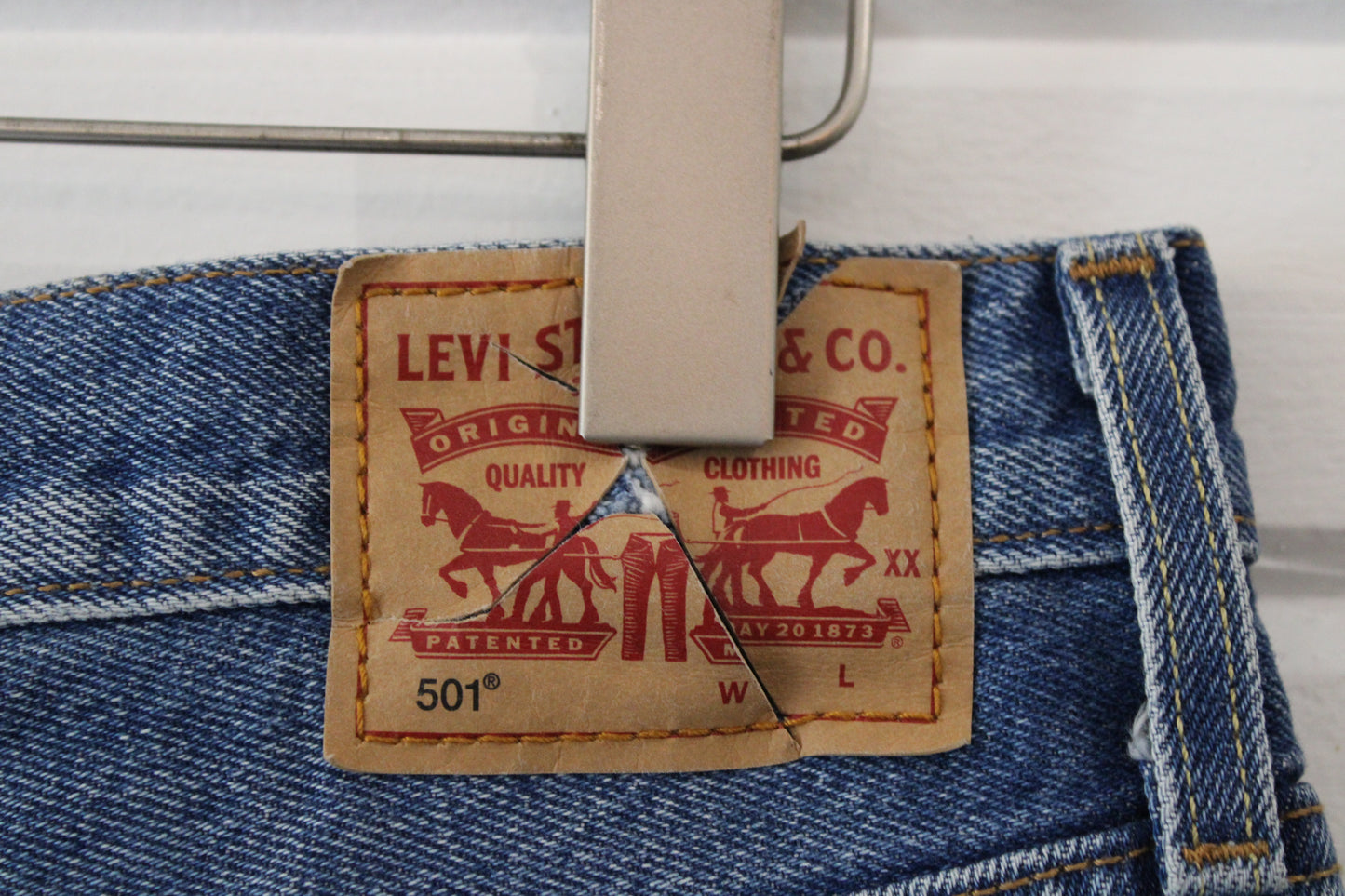 Levi's 501 Jean Shorts | Vintage Distressed Cut-Off Denim Jorts | Classic Mid-Wash Summer Style