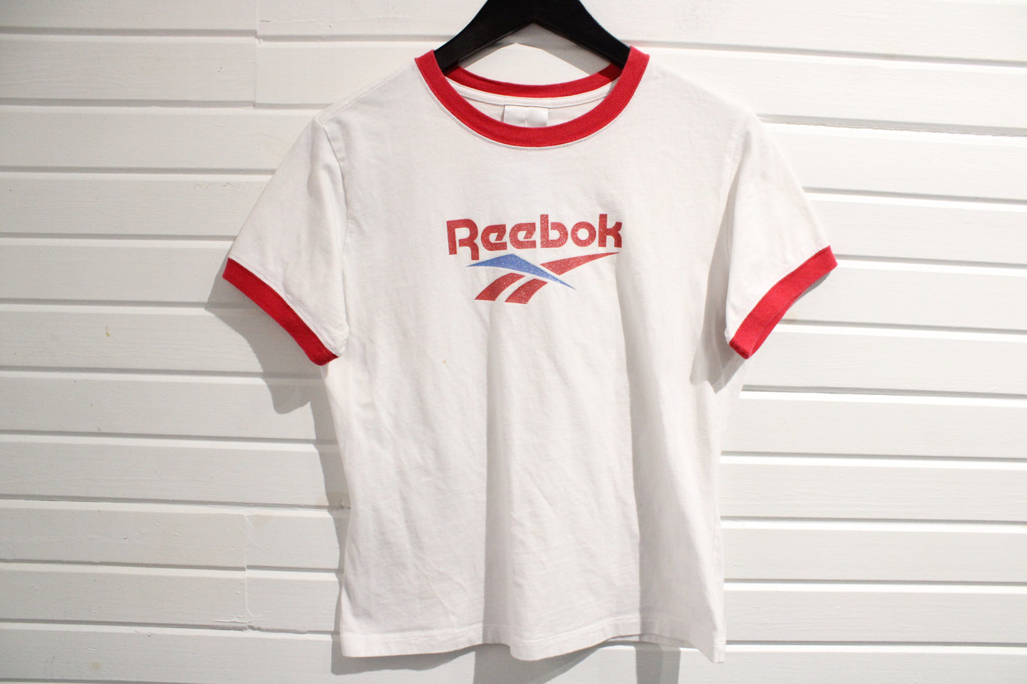 Reebok Ringer T-Shirt | Vintage Retro Athletic Logo Tee | Classic Sportswear