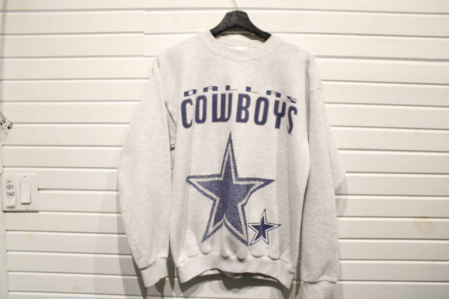 Dallas Cowboys Sweater | Vintage NFL Football Crewneck | Large Star Graphic Pullover | Fan Sportswear