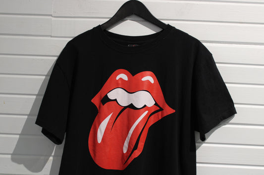 Rolling-Stones Tongue Logo T-Shirt | Vintage 2000s Graphic Band Tee | Classic Rock Music Shirt