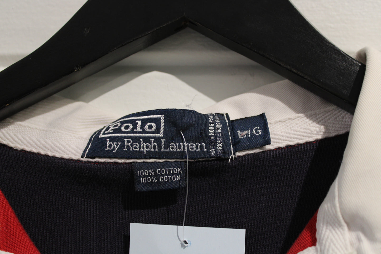 Polo Ralph-Lauren Rugby Shirt | Vintage Classic Long-Sleeve Collegiate Top | Embroidered Patch Sportswear