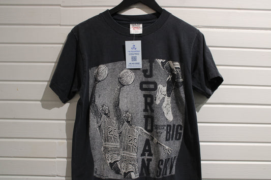 Chicago-Bulls Jordan Big Sky T-Shirt | Vintage 90s Michael Jordan Graphic Basketball Tee | NBA Sportswear