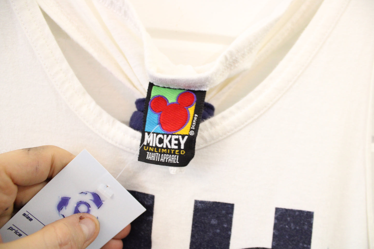 Mickey-Unlimited Disney Tank Top | Vintage '90s Mickey Mouse Graphic Sleeveless Shirt | Stripe Cartoon Summer Top