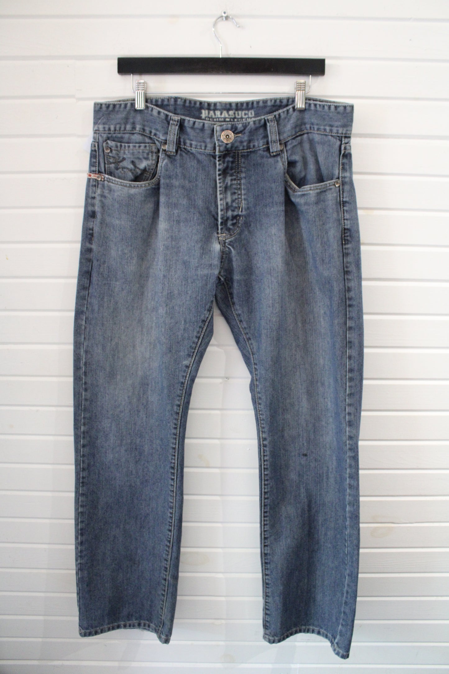 Parasuco Jeans / Vintage Denim Trouser / 2000's Classic Blue Straight Leg Jeans / Everyday Streetwear Clothing