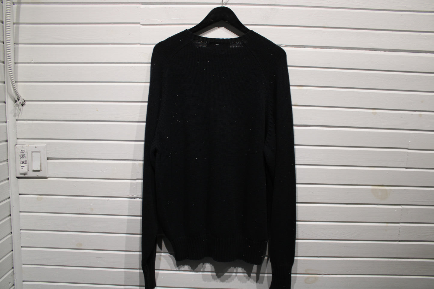 Vintage Polo-Ralph-Lauren Crewneck Sweater | Classic Black Knit Long Sleeve | Embroidered Logo Pull | Size Large