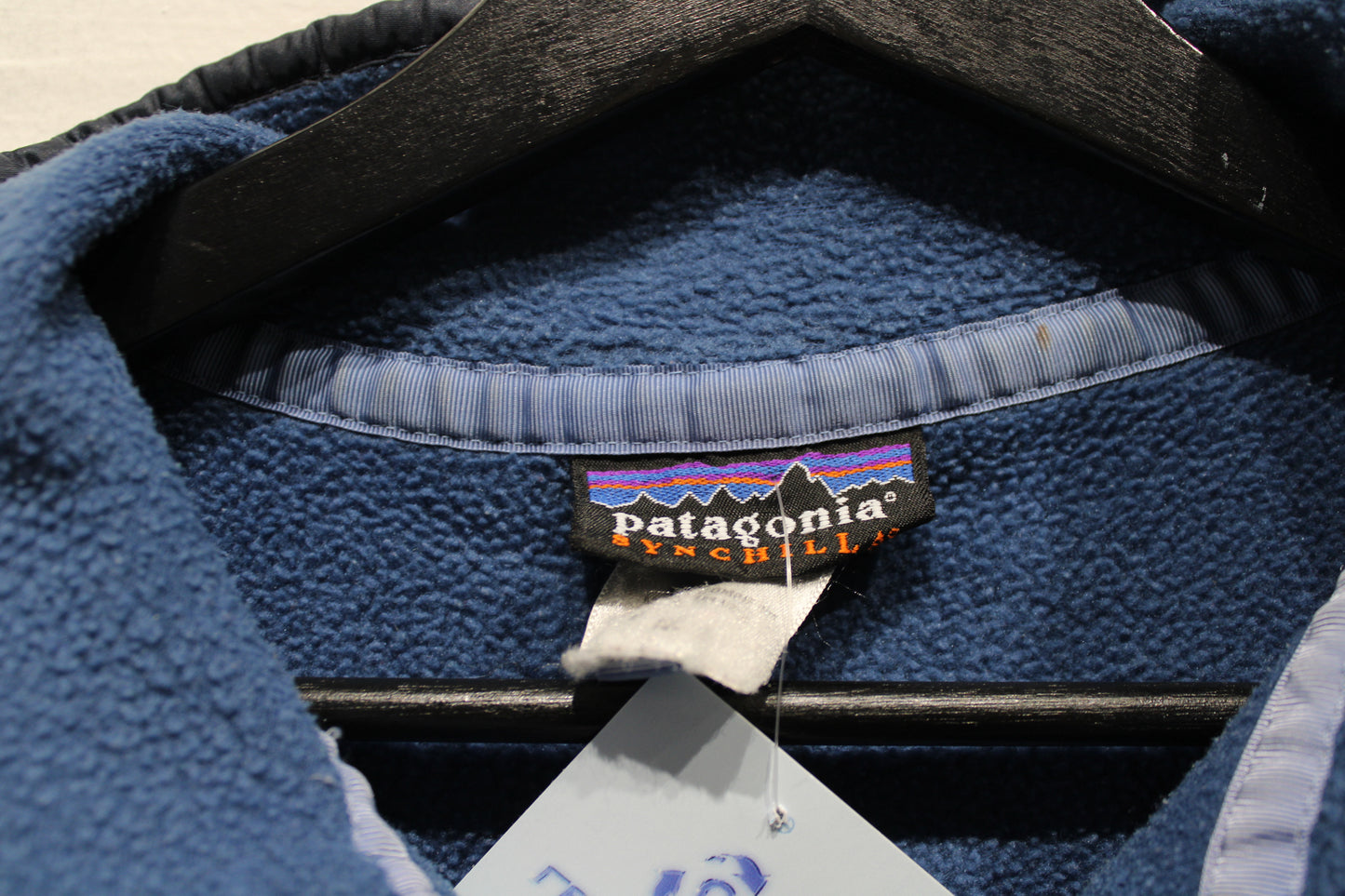 Patagonia Synchilla Pullover | Vintage 1990s Blue Snap Fleece Jacket | Classic Outdoor Layer