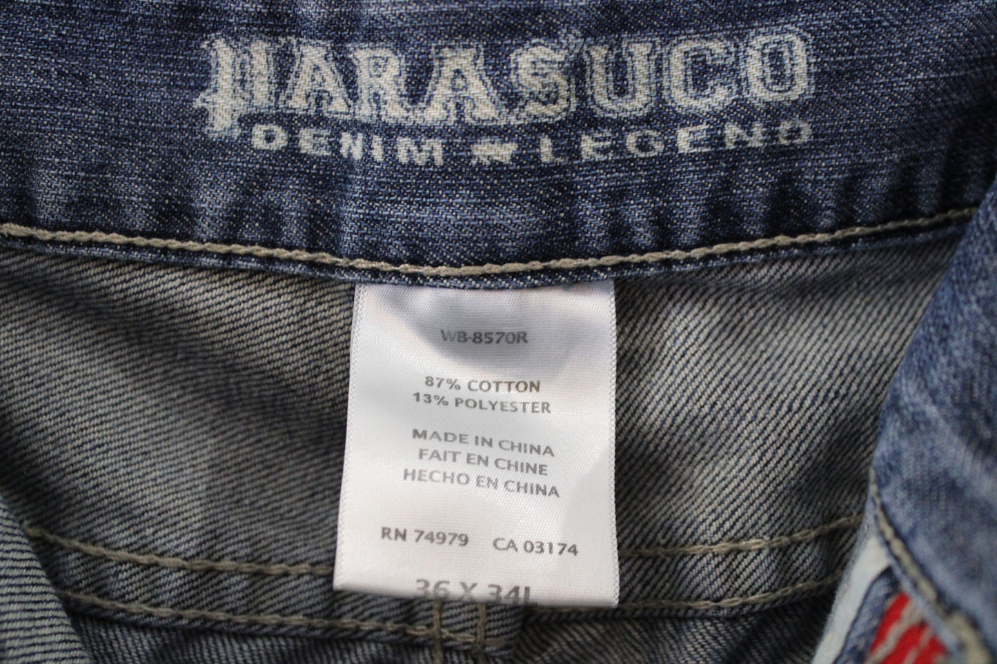 Parasuco Jeans / Vintage Denim Trouser / 2000's Classic Blue Straight Leg Jeans / Everyday Streetwear Clothing