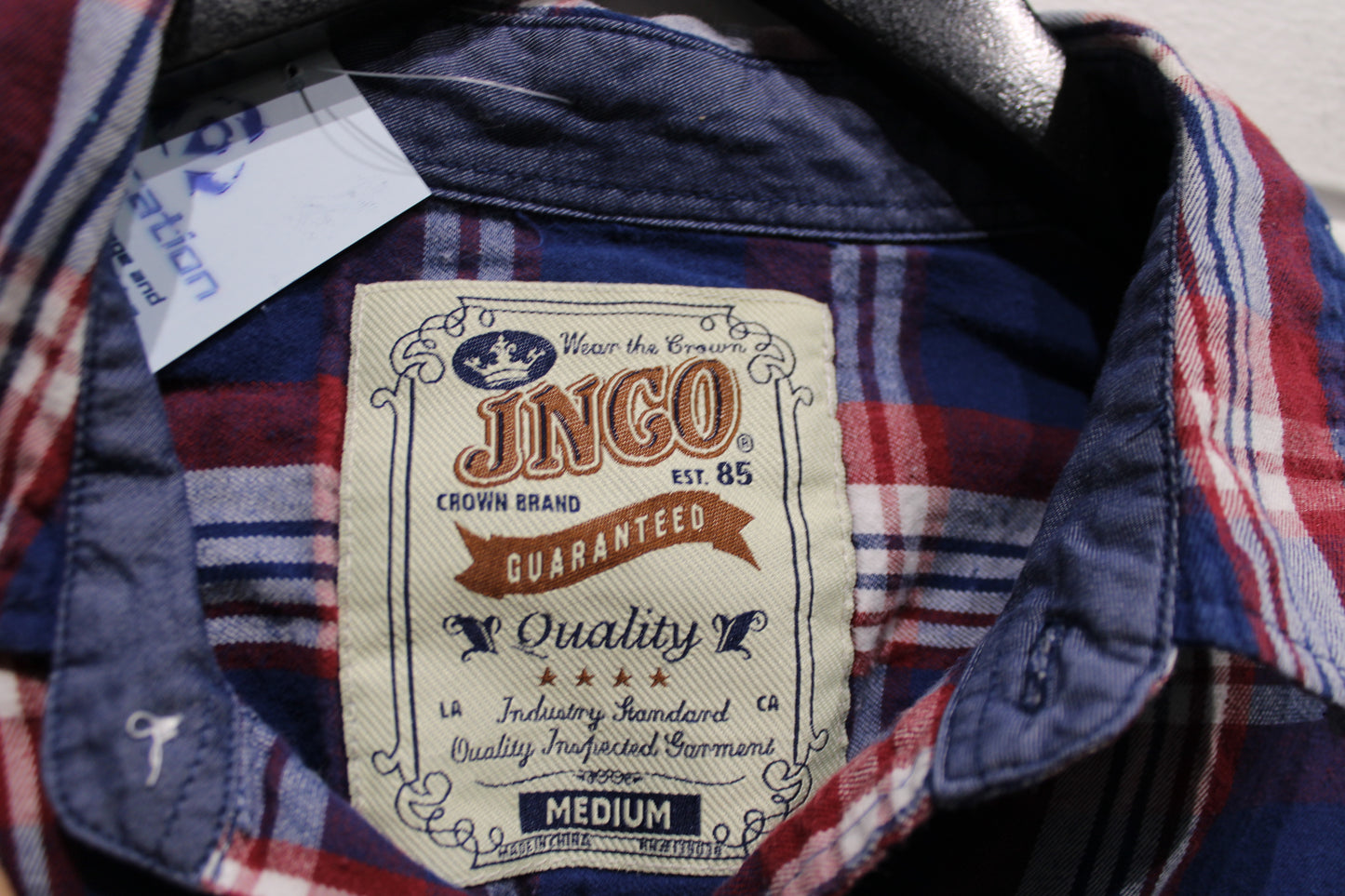 JNC-85 Plaid Button-Up Shirt | Vintage Classic Check Flannel Long Sleeve Top | Men's Casual Wear