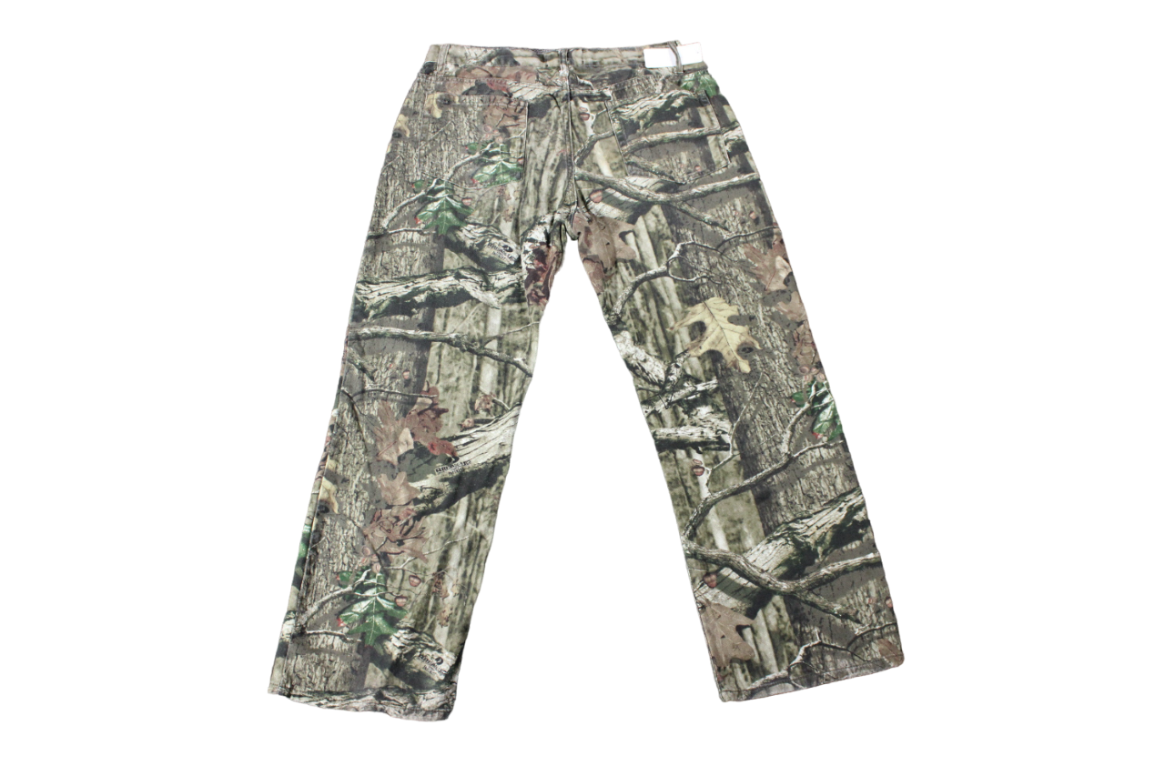 Vintage Camo Pants / Military Beige Camouflage Combat Gore-Tex Trouser / 90s Army Fatigue / 80s Surplus / Mossy Oak